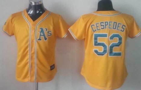 Womens Oakland Athletics 52 Yoenis Cespedes Yellow Jerseys,We sell and wholesale Womens Oakland Athletics 52 Yoenis Cespedes Yellow Jerseys on line form chian!