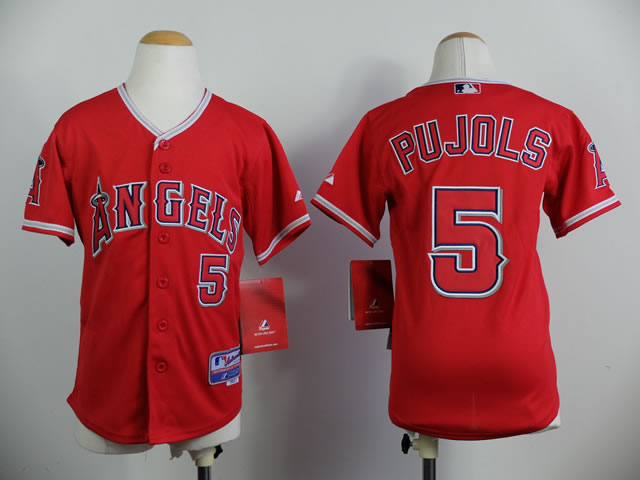 Youth Anaheim Angels #5 Albert Pujols Red Jerseys,We sell and wholesale Youth Anaheim Angels #5 Albert Pujols Red Jerseys on line form chian!