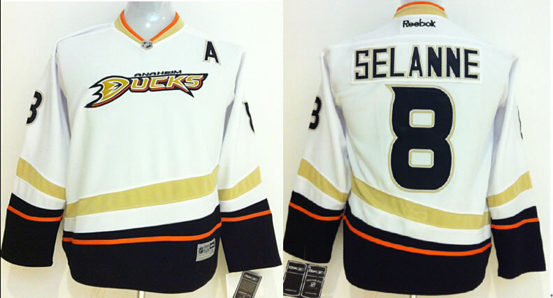 Youth Anaheim Ducks #8 Teemu Selanne White Jerseys,We sell and wholesale Youth Anaheim Ducks #8 Teemu Selanne White Jerseys on line form chian!