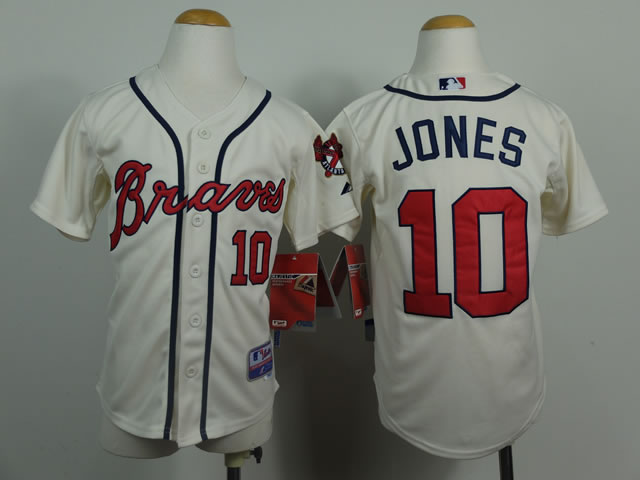 Youth Atlanta Braves #10 Chipper Jones 2014 Cream Jerseys,We sell and wholesale Youth Atlanta Braves #10 Chipper Jones 2014 Cream Jerseys on line form chian!
