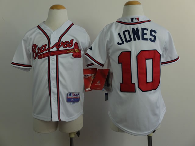 Youth Atlanta Braves #10 Chipper Jones 2014 White Jerseys,We sell and wholesale Youth Atlanta Braves #10 Chipper Jones 2014 White Jerseys on line form chian!
