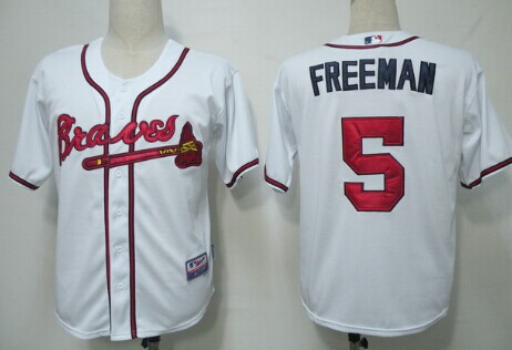 Youth Atlanta Braves #5 Freddie Freeman White Jerseys,We sell and wholesale Youth Atlanta Braves #5 Freddie Freeman White Jerseys on line form chian!