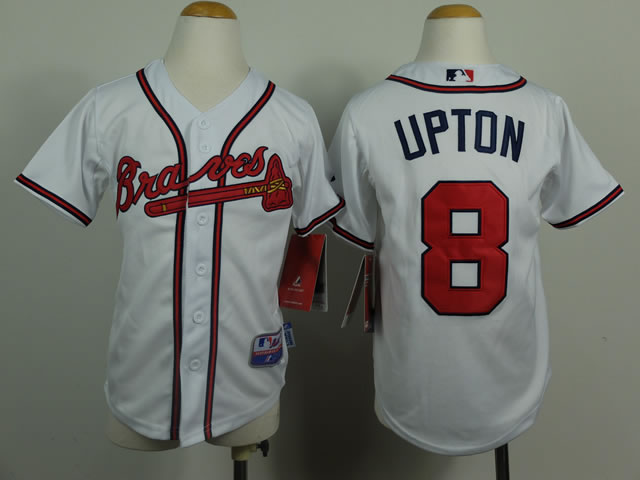 Youth Atlanta Braves #8 Justin Upton 2014 White Jerseys,We sell and wholesale Youth Atlanta Braves #8 Justin Upton 2014 White Jerseys on line form chian!