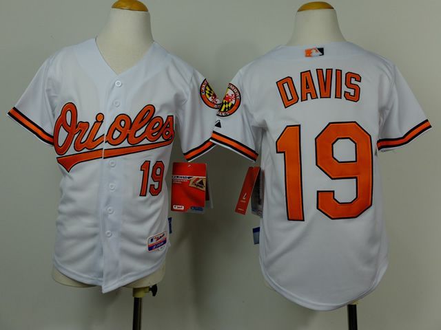 Youth Baltimore Orioles #19 Chris Davis White Jerseys,We sell and wholesale Youth Baltimore Orioles #19 Chris Davis White Jerseys on line form chian!