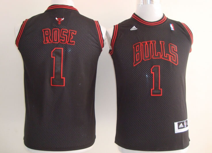 Youth Chicago Bulls #1 Derrick Rose All Black With Red Swingman Jerseys,We sell and wholesale Youth Chicago Bulls #1 Derrick Rose All Black With Red Swingman Jerseys on line form chian!
