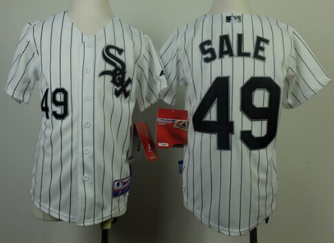 Youth Chicago White Sox #49 Chris Sale White With Black Pinstripe Jerseys,We sell and wholesale Youth Chicago White Sox #49 Chris Sale White With Black Pinstripe Jerseys on line form chian!