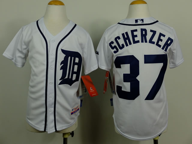 Youth Detroit Tigers #37 Scherzer White Jerseys,We sell and wholesale Youth Detroit Tigers #37 Scherzer White Jerseys on line form chian!