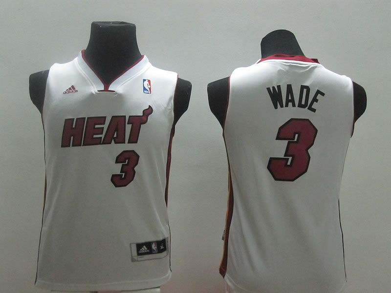 Youth Miami Heat #3 Wade White Jerseys,We sell and wholesale Youth Miami Heat #3 Wade White Jerseys on line form chian!