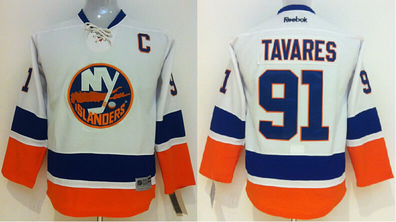 Youth New York Islanders #91 John Tavares White Jerseys,We sell and wholesale Youth New York Islanders #91 John Tavares White Jerseys on line form chian!