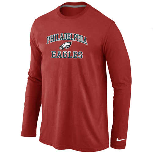 nike Philadelphia Eagles Heart & Soul Long Sleeve T-Shirt Red,We sell and wholesale nike Philadelphia Eagles Heart & Soul Long Sleeve T-Shirt Red on line form chian!