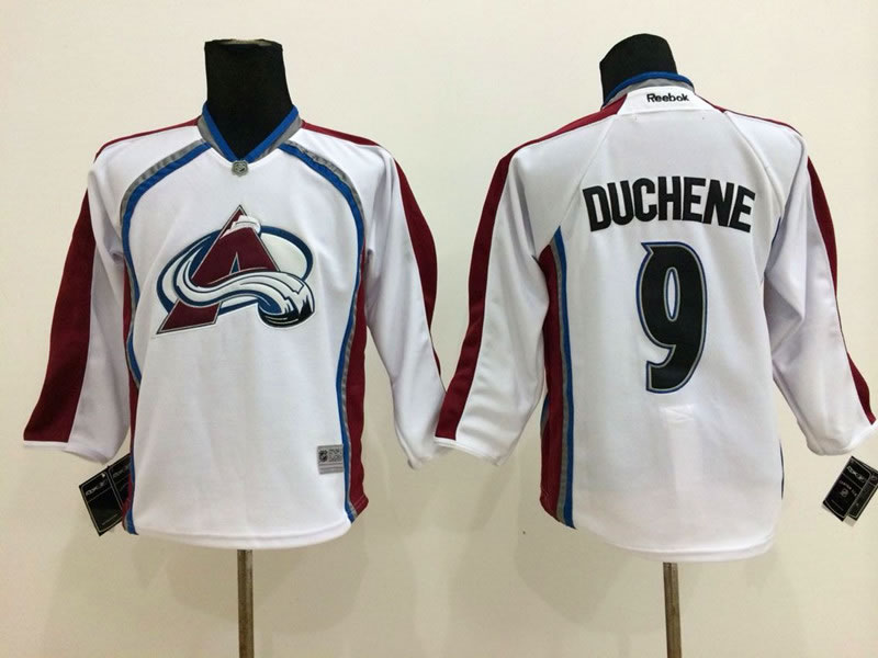 Youth Colorado Avalanche #9 Duchene White Jerseys,We sell and wholesale Youth Colorado Avalanche #9 Duchene White Jerseys on line form chian!