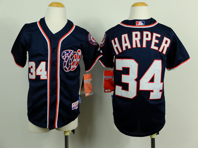 Youth Washington Nationals #34 Bryce Harper Blue Jerseys,We sell and wholesale Youth Washington Nationals #34 Bryce Harper Blue Jerseys on line form chian!