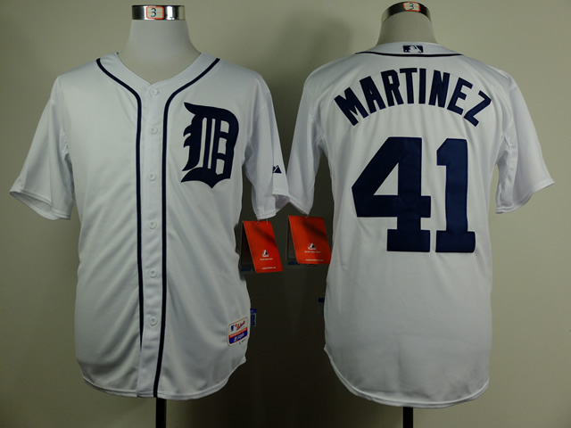 Detroit Tigers #41 Martinez White Jerseys,We sell and wholesale Detroit Tigers #41 Martinez White Jerseys on line form chian!