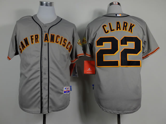 San Francisco Giants #22 Clark 2014 Gray Throwback Jerseys,We sell and wholesale San Francisco Giants #22 Clark 2014 Gray Throwback Jerseys on line form chian!