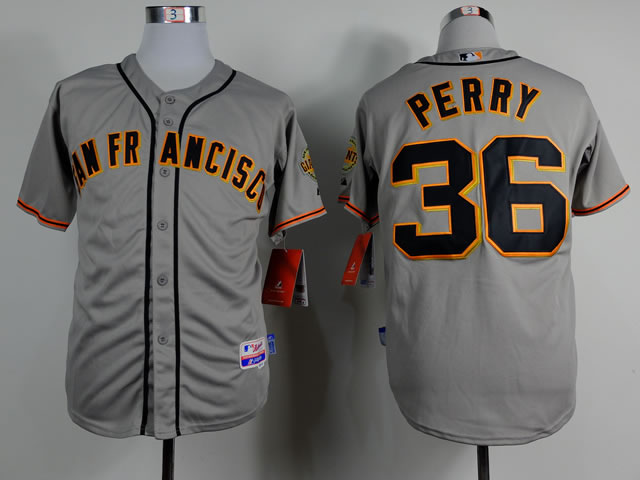 San Francisco Giants #36 Perry 2014 Gray Throwback Jerseys,We sell and wholesale San Francisco Giants #36 Perry 2014 Gray Throwback Jerseys on line form chian!