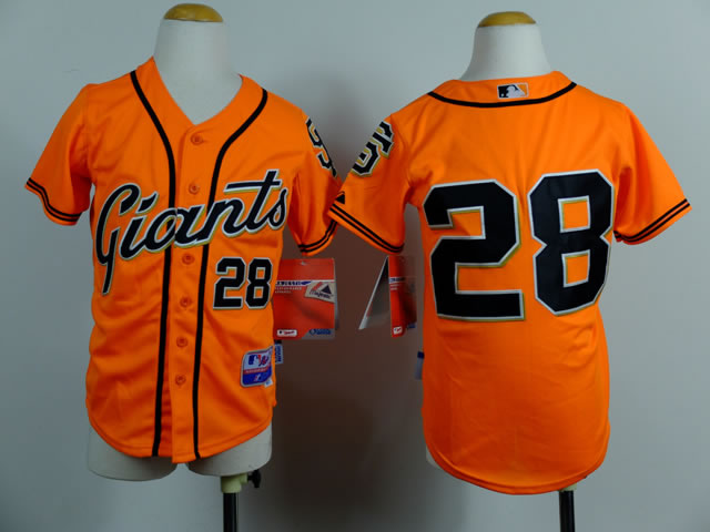 Youth San Francisco Giants #28 Buster Posey Orange Jerseys,We sell and wholesale Youth San Francisco Giants #28 Buster Posey Orange Jerseys on line form chian!