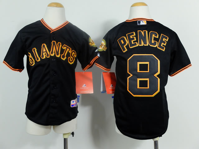 Youth San Francisco Giants #8 Hunter Pence Black Jerseys,We sell and wholesale Youth San Francisco Giants #8 Hunter Pence Black Jerseys on line form chian!