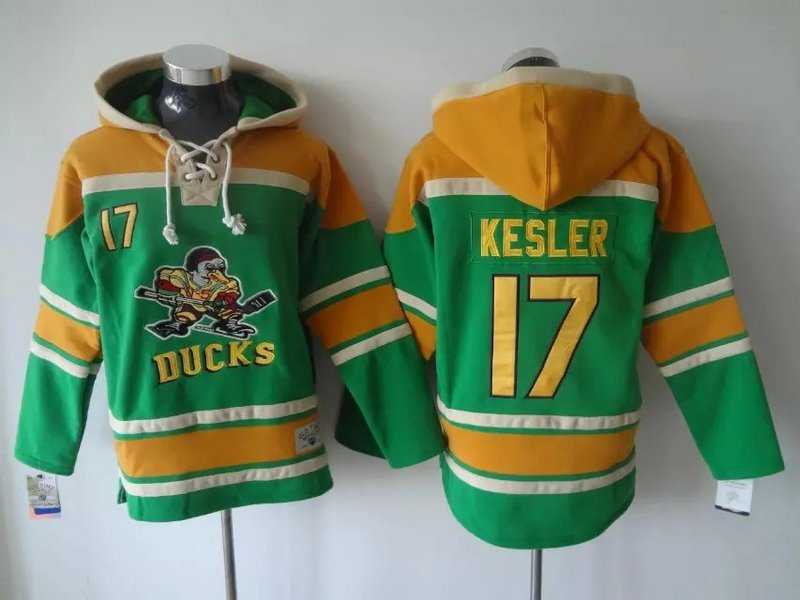 Anaheim Ducks #17 Kesler Green Stitched Hoodie,We sell and wholesale Anaheim Ducks #17 Kesler Green Stitched Hoodie on line form chian!