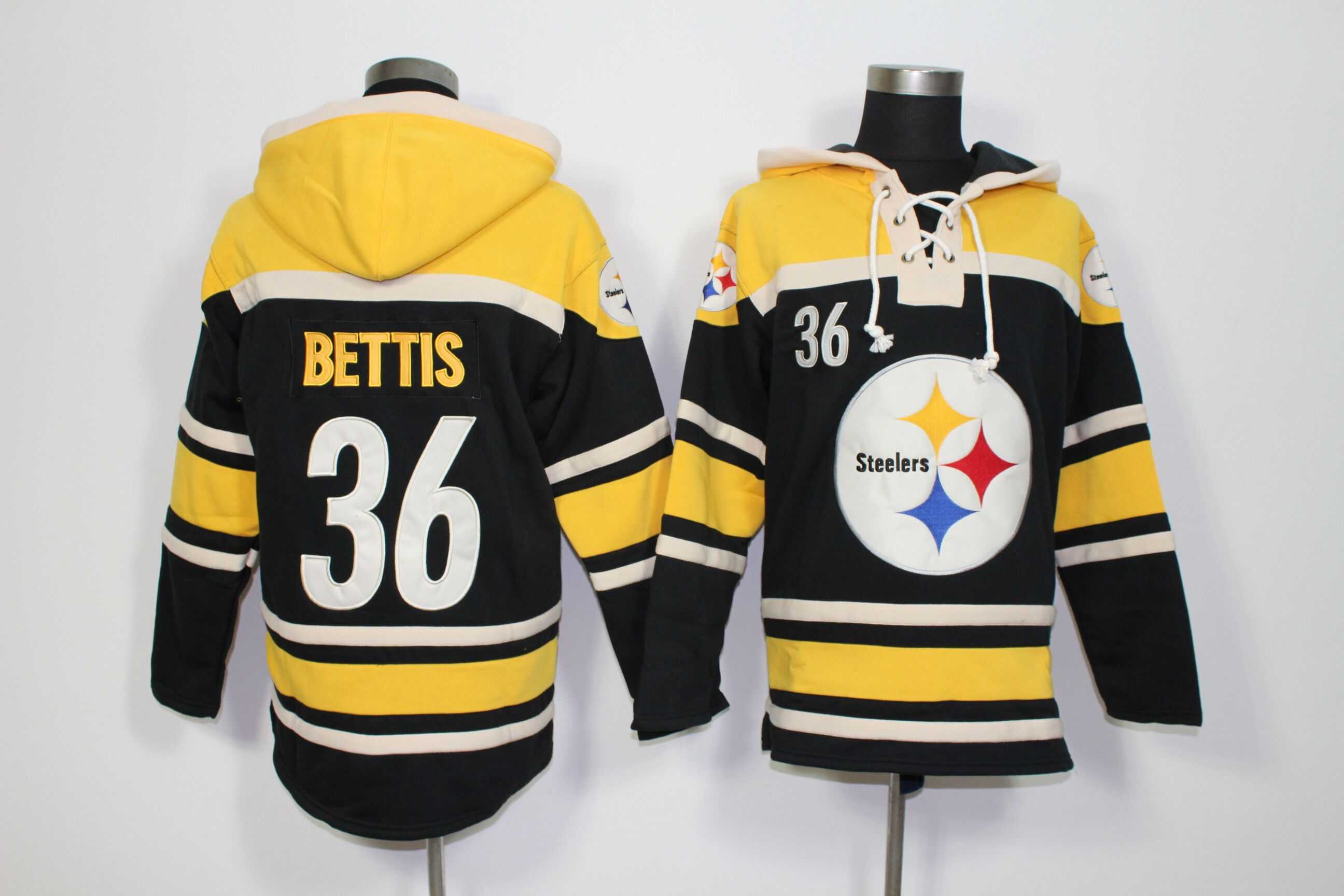 Pittsburgh Steelers #36 Jerome Bettis Black Stitched Hoodie,We sell and wholesale Pittsburgh Steelers #36 Jerome Bettis Black Stitched Hoodie on line form chian!