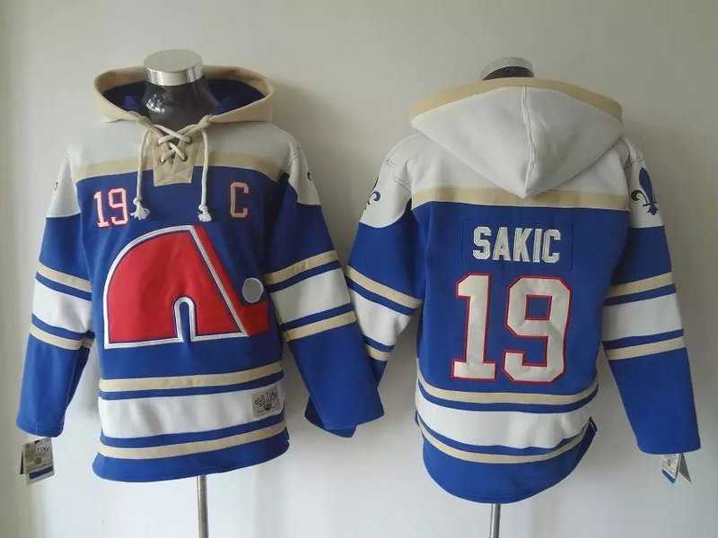 Quebec Nordiques #19 Sakic Light Blue Stitched Hoodie,We sell and wholesale Quebec Nordiques #19 Sakic Light Blue Stitched Hoodie on line form chian!