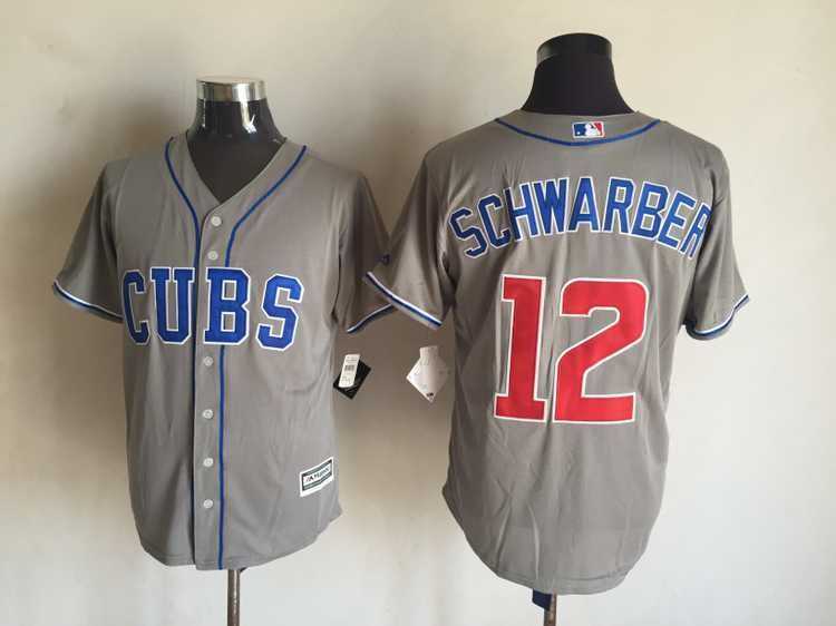 Majestic Chicago Cubs #12 Schwarber Gray MLB Stitched Jerseys,We sell and wholesale Majestic Chicago Cubs #12 Schwarber Gray MLB Stitched Jerseys on line form chian!
