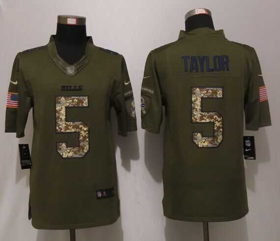 Nike Limited Buffalo Bills #5 Taylor Salute To Service Green Jerseys,We sell and wholesale Nike Limited Buffalo Bills #5 Taylor Salute To Service Green Jerseys on line form chian!