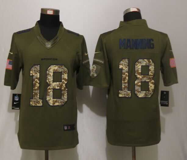 Nike Limited Denver Broncos #18 Manning Salute To Service Green Jerseys,We sell and wholesale Nike Limited Denver Broncos #18 Manning Salute To Service Green Jerseys on line form chian!
