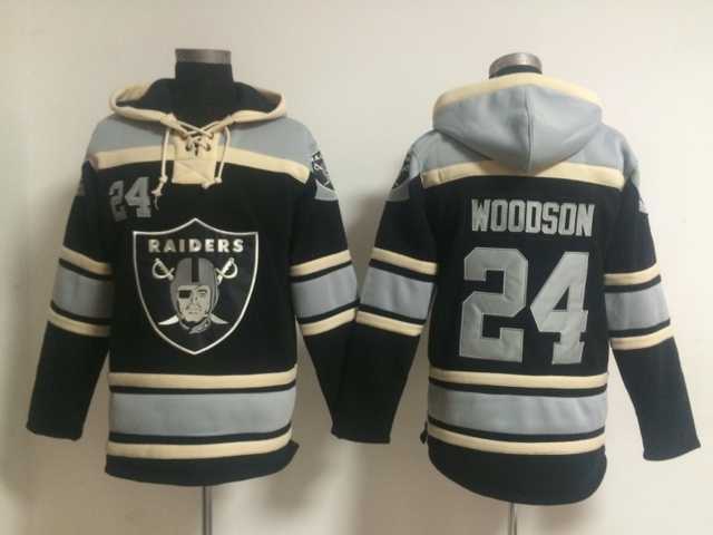 Oakland Raiders #24 Charles Woodson Black Stitched Hoodie,We sell and wholesale Oakland Raiders #24 Charles Woodson Black Stitched Hoodie on line form chian!