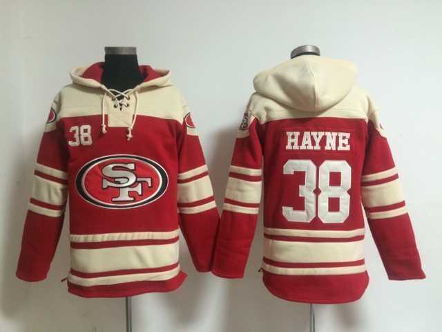 San Francisco 49ers #38 Hayne Red Stitched Hoodie,We sell and wholesale San Francisco 49ers #38 Hayne Red Stitched Hoodie on line form chian!