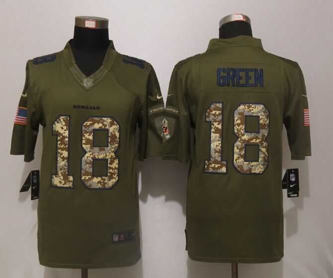 Nike Limited Cincinnati Bengals #18 Green Green Salute To Service Jerseys,We sell and wholesale Nike Limited Cincinnati Bengals #18 Green Green Salute To Service Jerseys on line form chian!
