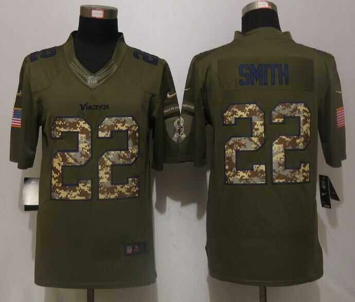 Nike Limited Minnesota Vikings #22 Smith Green Salute To Service Jerseys,We sell and wholesale Nike Limited Minnesota Vikings #22 Smith Green Salute To Service Jerseys on line form chian!