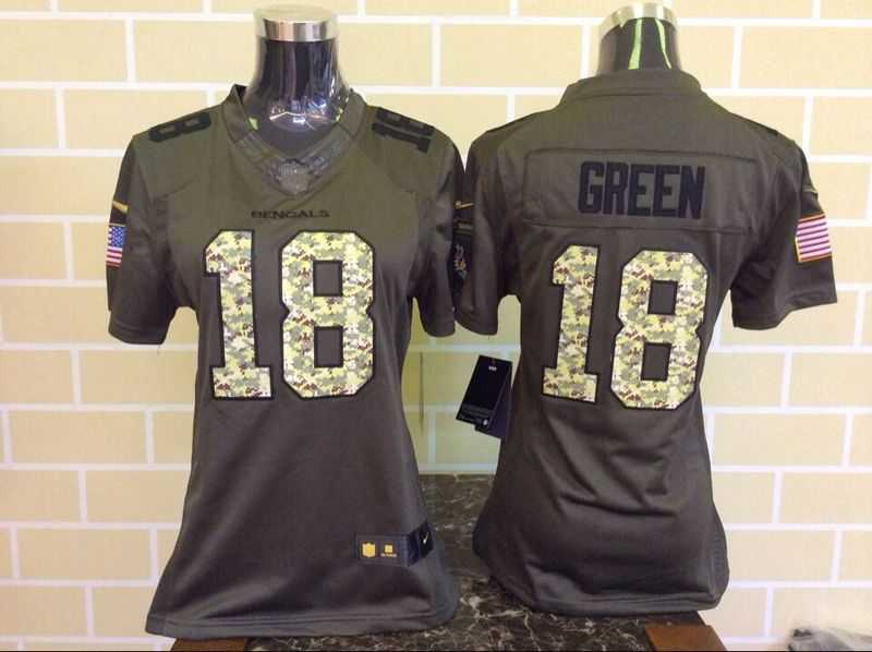 Womens Limited Nike Cincinnati Bengals #18 A.J. Green Green Salute To Service Jerseys,We sell and wholesale Womens Limited Nike Cincinnati Bengals #18 A.J. Green Green Salute To Service Jerseys on line form chian!
