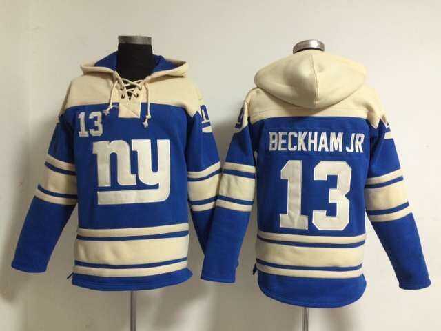 New York Giants #13 Odell Beckham JR Blue Stitched Hoodie,We sell and wholesale New York Giants #13 Odell Beckham JR Blue Stitched Hoodie on line form chian!