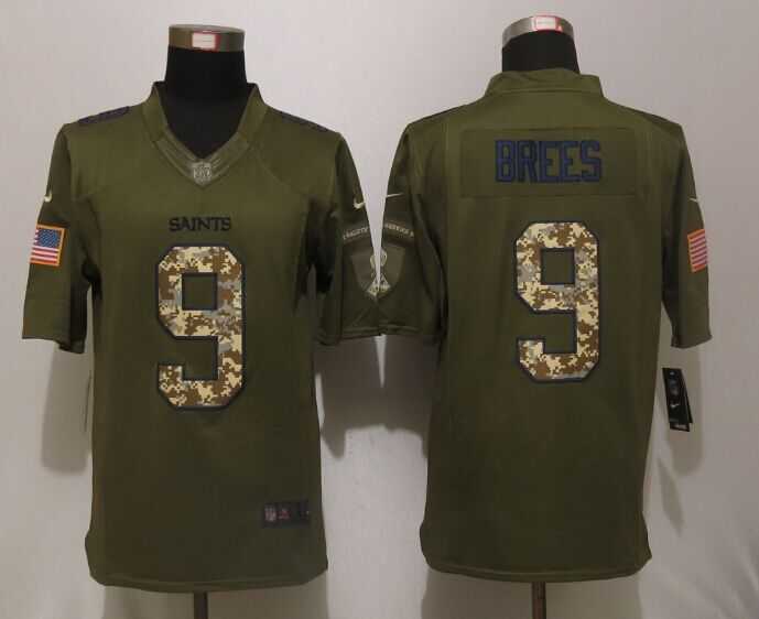 Nike Limited New Orleans Saints #9 Brees Green Salute To Service Jerseys,We sell and wholesale Nike Limited New Orleans Saints #9 Brees Green Salute To Service Jerseys on line form chian!