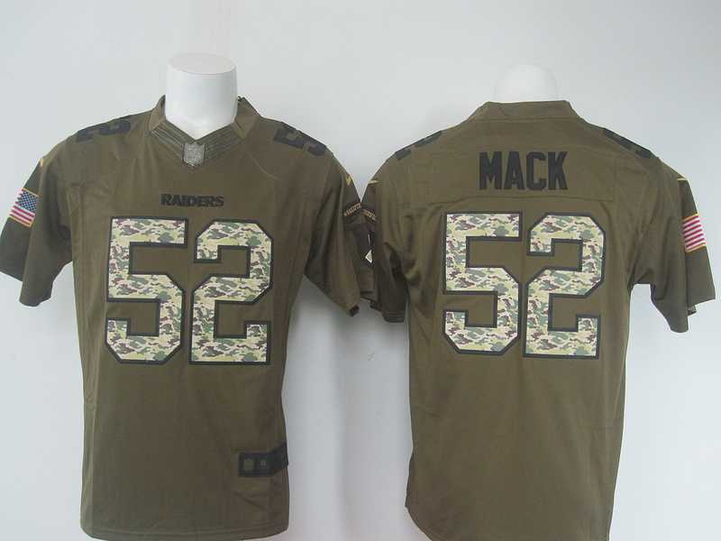Nike Limited Oakland Raiders #52 Khalil Mack Green Salute To Service Jerseys,We sell and wholesale Nike Limited Oakland Raiders #52 Khalil Mack Green Salute To Service Jerseys on line form chian!