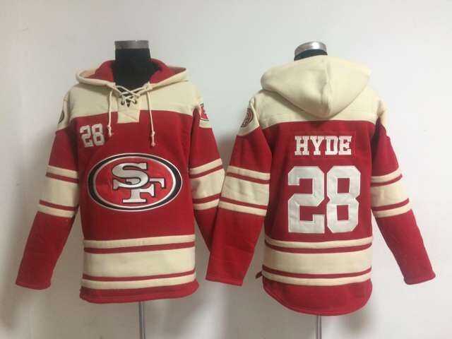 San Francisco 49ers #28 Carlos Hyde Red Stitched Hoodie,We sell and wholesale San Francisco 49ers #28 Carlos Hyde Red Stitched Hoodie on line form chian!