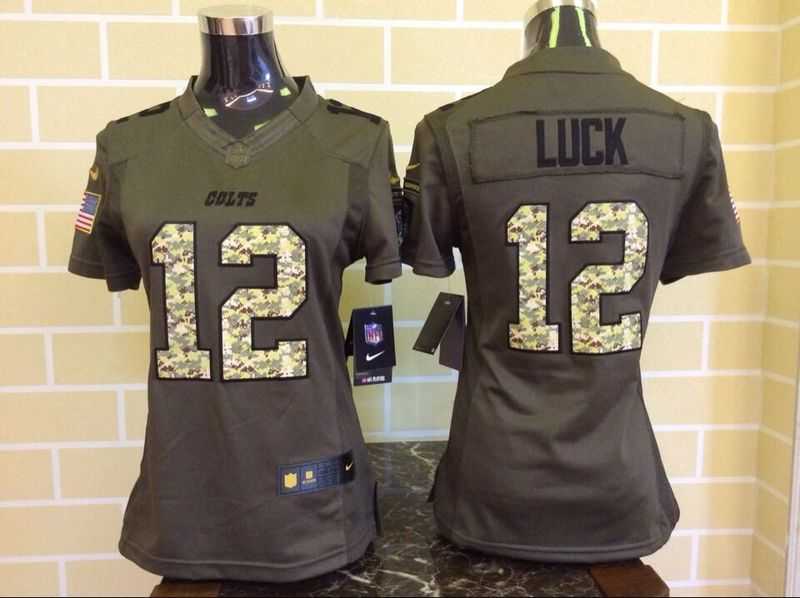 Womens Limited Nike Indianapolis Colts #12 Luck Salute To Service Green Jerseys,We sell and wholesale Womens Limited Nike Indianapolis Colts #12 Luck Salute To Service Green Jerseys on line form chian!
