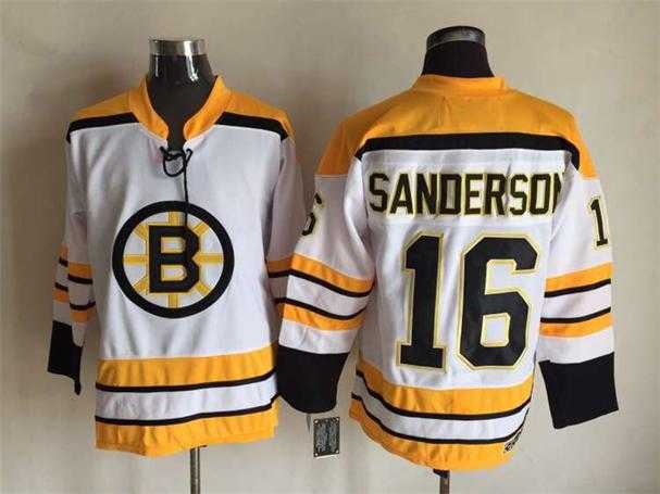 Boston Bruins #16 Derek Sanderson White-Yellow CCM Throwback Jerseys,We sell and wholesale Boston Bruins #16 Derek Sanderson White-Yellow CCM Throwback Jerseys on line form chian!