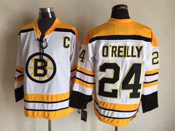 Boston Bruins #24 O'Reilly White-Yellow CCM Throwback Jerseys,We sell and wholesale Boston Bruins #24 O'Reilly White-Yellow CCM Throwback Jerseys on line form chian!