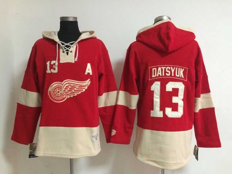 Detroit Red Wings #13 Pavel Datsyuk 2016 Red Stitched Hoodie,We sell and wholesale Detroit Red Wings #13 Pavel Datsyuk 2016 Red Stitched Hoodie on line form chian!
