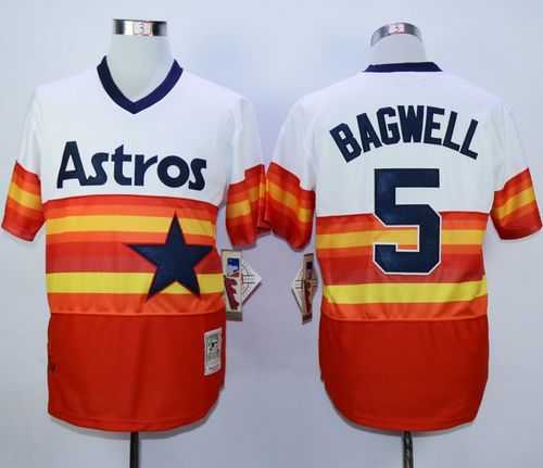 Houston Astros #5 Jeff Bagwell Mitchell And Ness 1980 White Orange Throwback Stitched MLB Jerseys,We sell and wholesale Houston Astros #5 Jeff Bagwell Mitchell And Ness 1980 White Orange Throwback Stitched MLB Jerseys on line form chian!