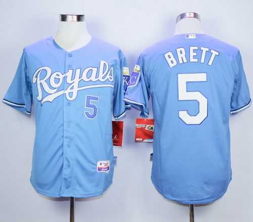 Kansas City Royals #5 George Brett Light Blue Alternate Cool Base Stitched MLB Jerseys,We sell and wholesale Kansas City Royals #5 George Brett Light Blue Alternate Cool Base Stitched MLB Jerseys on line form chian!