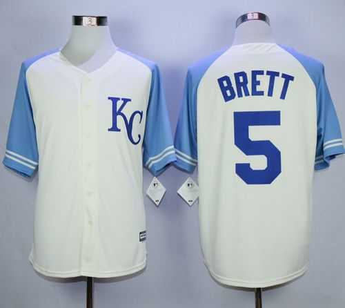 Majestic Kansas City Royals #5 George Brett Cream Exclusive Vintage Stitched MLB Jerseys,We sell and wholesale Majestic Kansas City Royals #5 George Brett Cream Exclusive Vintage Stitched MLB Jerseys on line form chian!