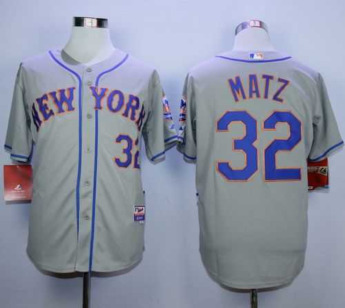 New York Mets #32 Steven Matz Gray Road Cool Base Stitched MLB Jerseys,We sell and wholesale New York Mets #32 Steven Matz Gray Road Cool Base Stitched MLB Jerseys on line form chian!