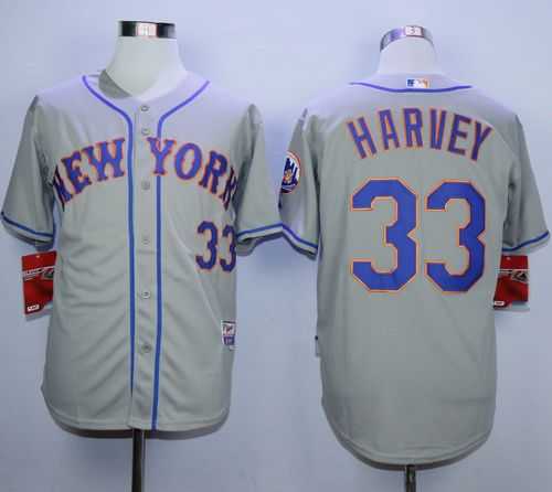 New York Mets #33 Matt Harvey Gray Road Cool Base Stitched MLB Jerseys,We sell and wholesale New York Mets #33 Matt Harvey Gray Road Cool Base Stitched MLB Jerseys on line form chian!
