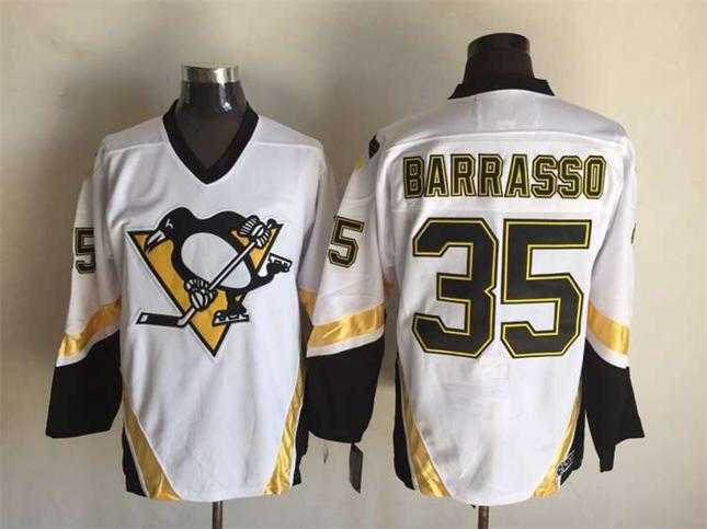 Pittsburgh Penguins #35 Tom Barrasso White CCM Throwback Jerseys,We sell and wholesale Pittsburgh Penguins #35 Tom Barrasso White CCM Throwback Jerseys on line form chian!