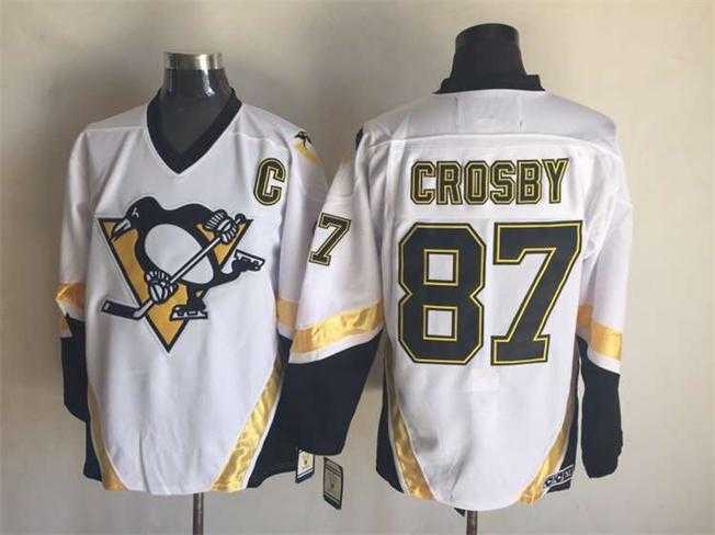 Pittsburgh Penguins #87 Sidney Crosby White CCM Throwback Jerseys,We sell and wholesale Pittsburgh Penguins #87 Sidney Crosby White CCM Throwback Jerseys on line form chian!