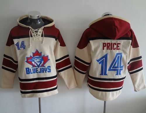 Toronto Blue Jays #14 David Price Cream Sawyer Hooded Sweatshirt MLB Hoodie,We sell and wholesale Toronto Blue Jays #14 David Price Cream Sawyer Hooded Sweatshirt MLB Hoodie on line form chian!