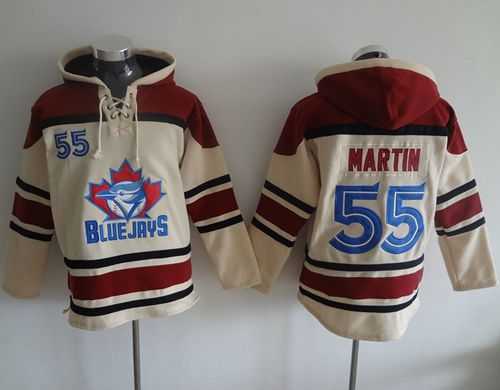 Toronto Blue Jays #55 Russell Martin Cream Sawyer Hooded Sweatshirt MLB Hoodie,We sell and wholesale Toronto Blue Jays #55 Russell Martin Cream Sawyer Hooded Sweatshirt MLB Hoodie on line form chian!