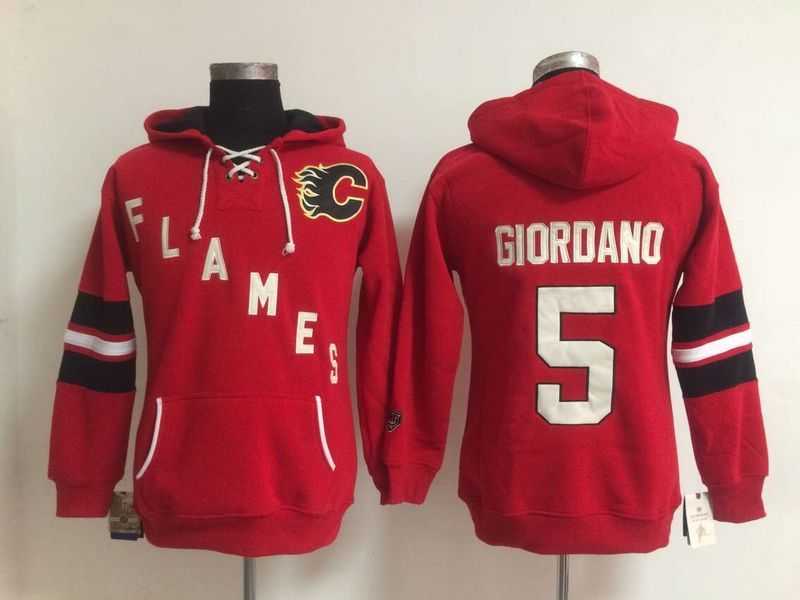 Womens Calgary Flames #5 Mark Giordano Red Stitched Hoodie,We sell and wholesale Womens Calgary Flames #5 Mark Giordano Red Stitched Hoodie on line form chian!